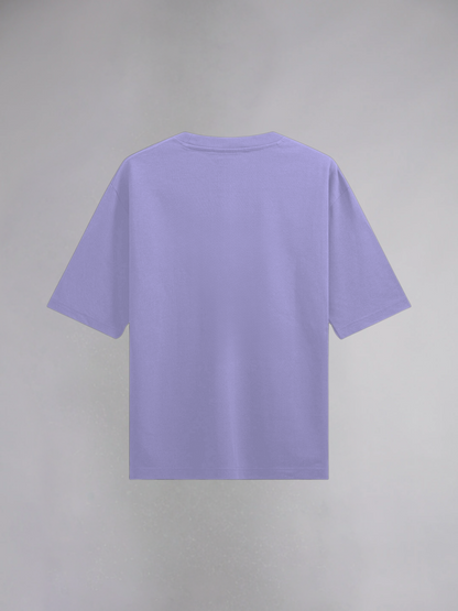 Savage : Lavender Half Sleeves Oversized T-Shirt