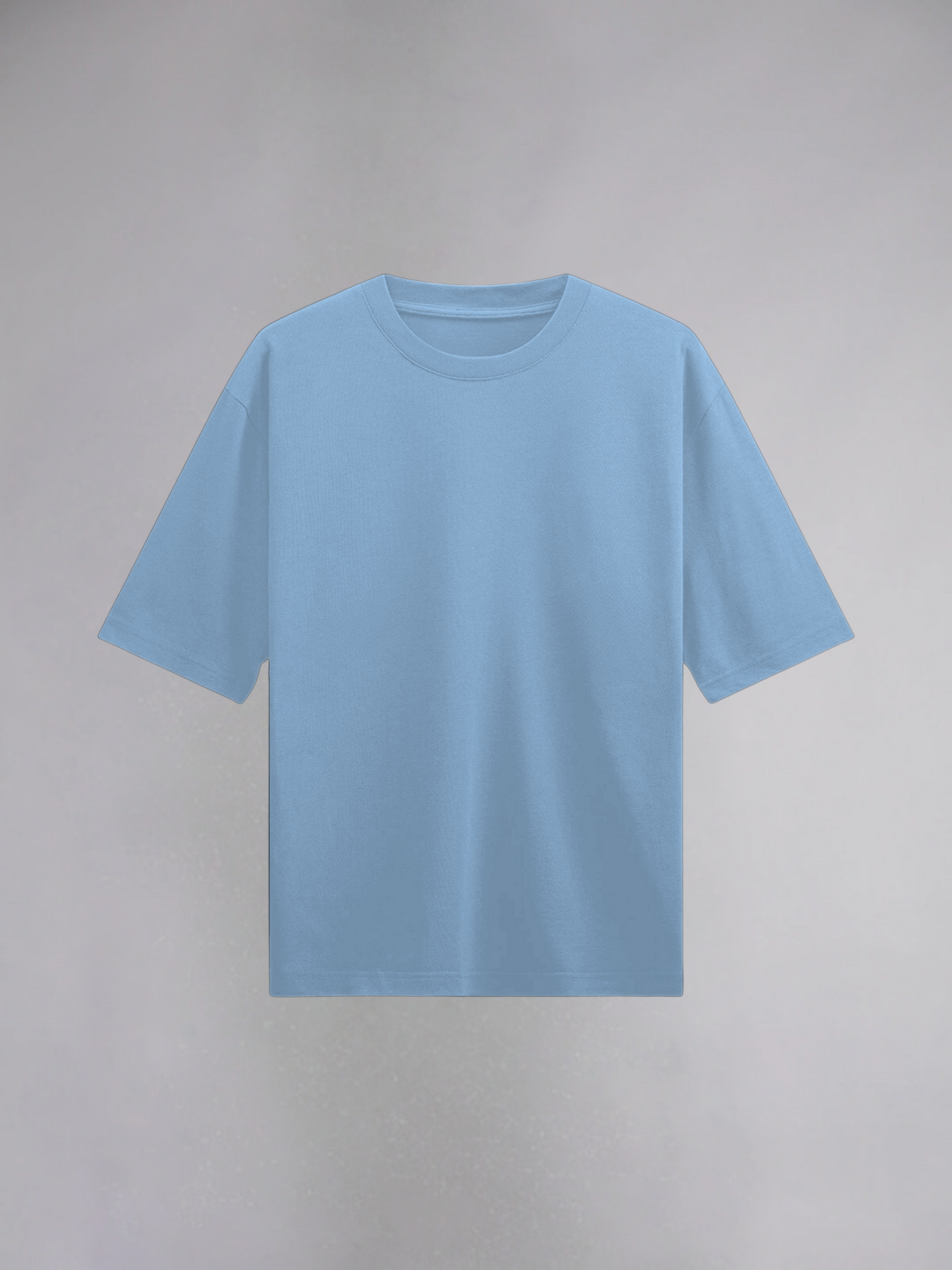 Baby Blue Half Sleeves Oversized T-Shirt