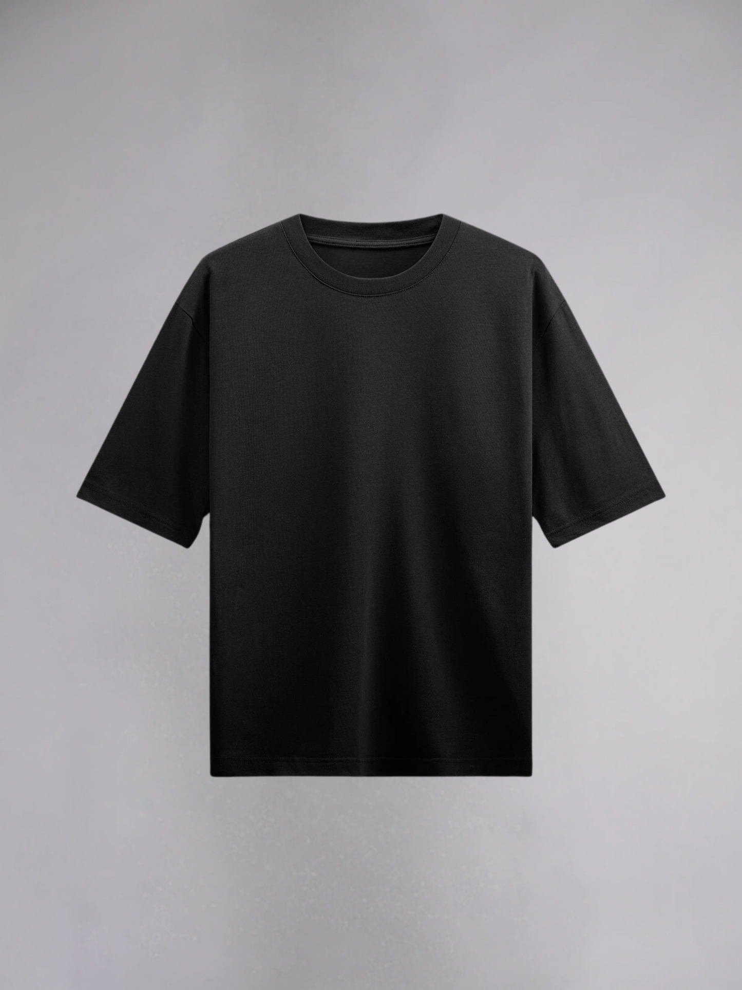 Black Half Sleeves Oversized T-Shirt