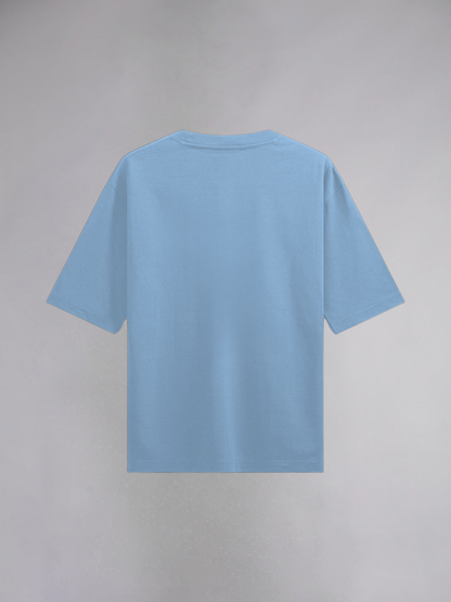 Baby Blue Half Sleeves Oversized T-Shirt