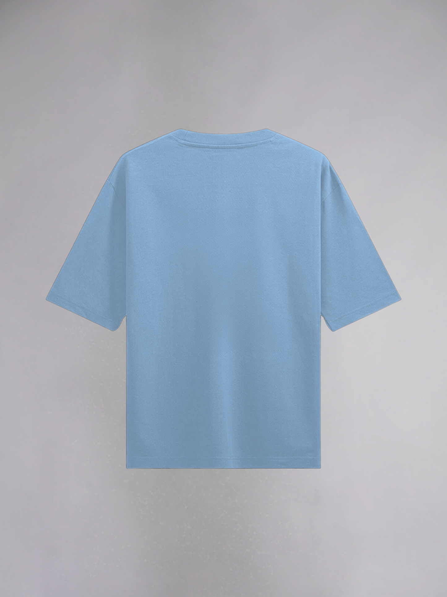 Brooklyn : Baby Blue Half Sleeves Oversized T-Shirt