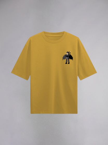 Batman : Yellow Half Sleeves Oversized T-Shirt