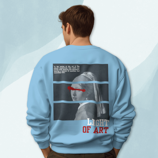 blue sweatshirt for men back print